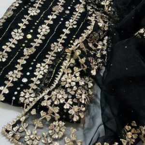 Riwayat - LCD Gota Plus Kamdani on Organza Suit