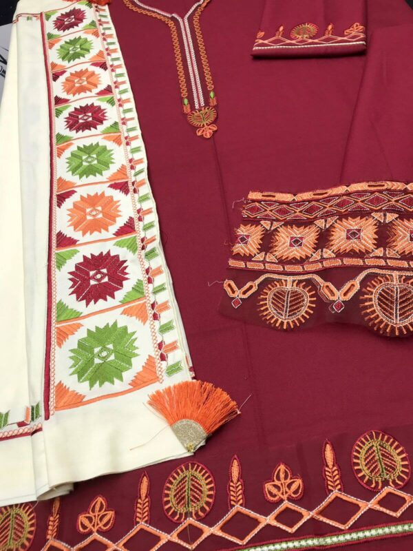 ZARA SHAHJHAN LUXURY DHANAK  EMBROIDERED SUIT - Image 4