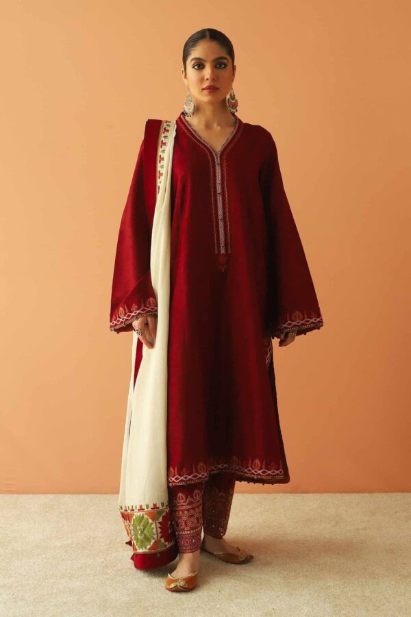 ZARA SHAHJHAN LUXURY DHANAK  EMBROIDERED SUIT