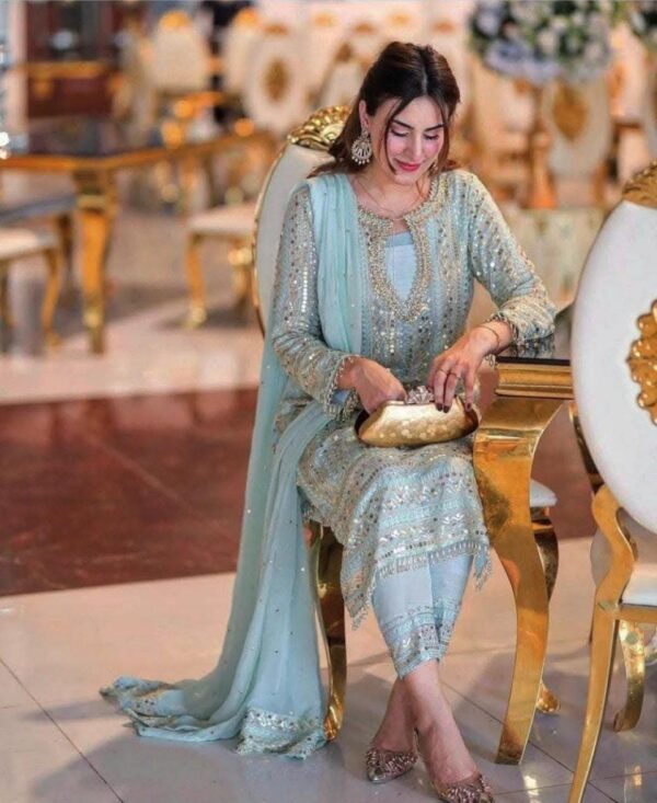 Fancy Bareeze Twin Sequence Tilla Embroidery Chiffon 2Pc Unstitched